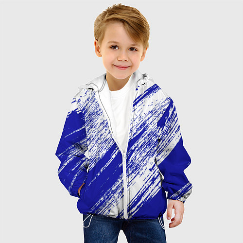 Детская куртка The color is white and blue / 3D-Белый – фото 4