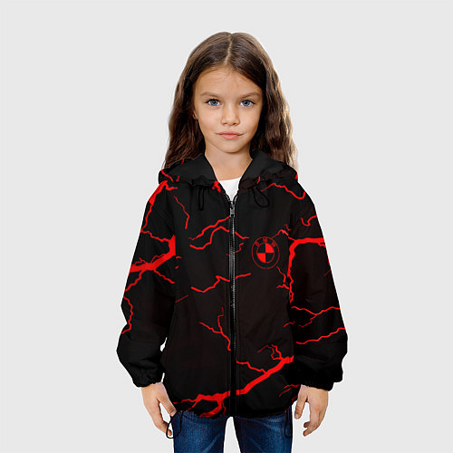 Детская куртка BMW storm red color / 3D-Черный – фото 3