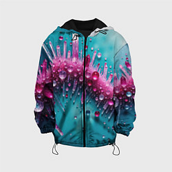 Детская куртка Розовые кристаллы