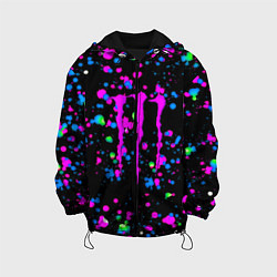 Детская куртка Monster energy неоновые краски