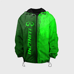 Детская куртка Infiniti - green gradient по-вертикали