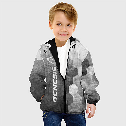 Детская куртка Genesis - grey gradient по-вертикали / 3D-Черный – фото 4