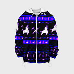 Детская куртка Fortnite neon pattern