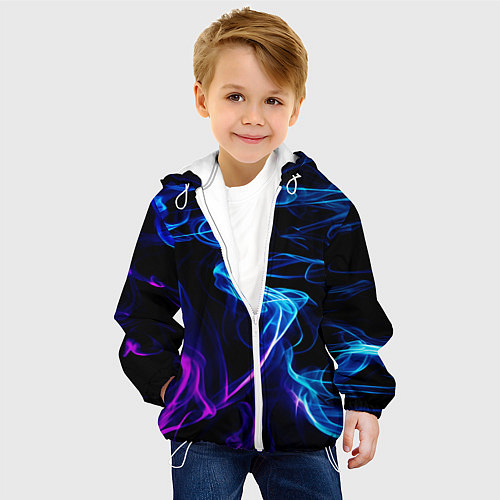Детская куртка Color blue pink / 3D-Белый – фото 4