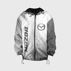Куртка с капюшоном детская Mazda - white gradient вертикально, цвет: 3D-черный