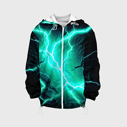Детская куртка Color light blue black