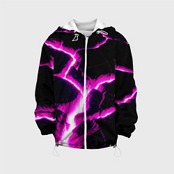 Куртка с капюшоном детская Color pink black, цвет: 3D-белый