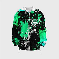 Детская куртка Geely на фоне брызг граффити