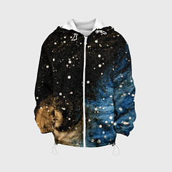 Детская куртка Черно-синий фон текстура