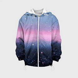 Детская куртка Восход с блестками - текстура