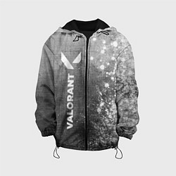 Куртка с капюшоном детская Valorant - grey gradient по-вертикали, цвет: 3D-черный