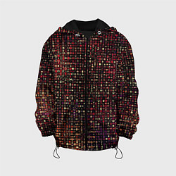 Детская куртка Тёмный красный абстрактный мелкий паттерн