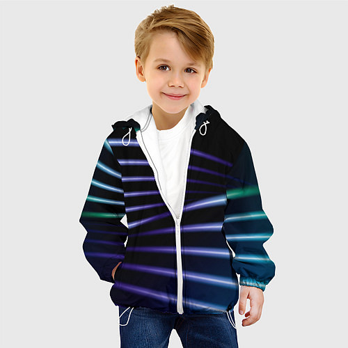 Детская куртка Color black blue / 3D-Белый – фото 4
