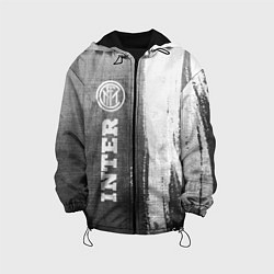 Куртка с капюшоном детская Inter - grey gradient по-вертикали, цвет: 3D-черный