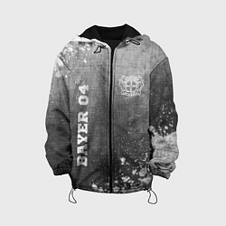 Куртка с капюшоном детская Bayer 04 - grey gradient вертикально, цвет: 3D-черный