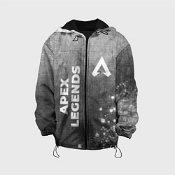 Куртка с капюшоном детская Apex Legends - grey gradient вертикально, цвет: 3D-черный