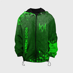 Детская куртка Watch Dogs - green gradient вертикально