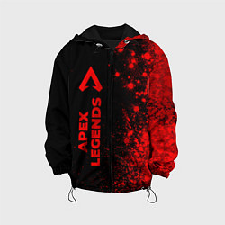Куртка с капюшоном детская Apex Legends - red gradient по-вертикали, цвет: 3D-черный