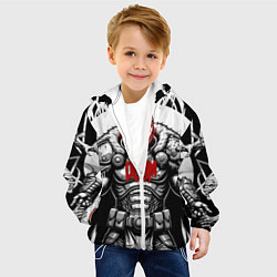 Куртка с капюшоном детская Doom dark ages doom guy, цвет: 3D-белый — фото 2