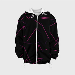 Куртка с капюшоном детская Color pink line, цвет: 3D-белый
