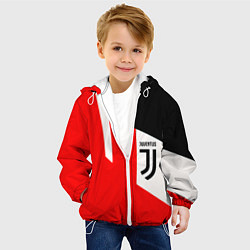 Куртка с капюшоном детская Juventus sport geometry, цвет: 3D-белый — фото 2