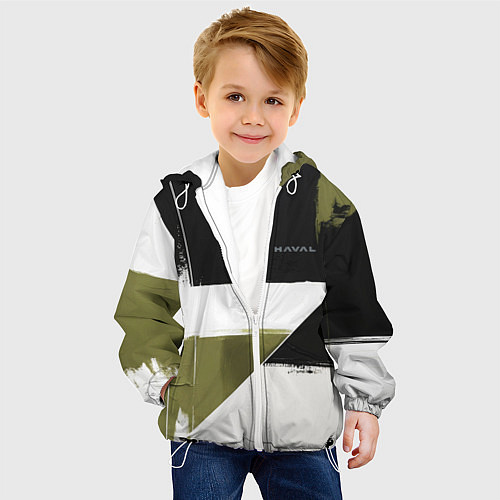 Детская куртка Haval логотип / 3D-Белый – фото 4