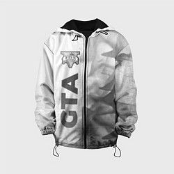 Куртка с капюшоном детская GTA - white gradient по-вертикали, цвет: 3D-черный