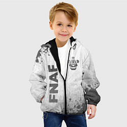 Куртка с капюшоном детская FNAF - white gradient вертикально, цвет: 3D-черный — фото 2