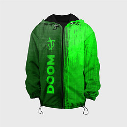 Детская куртка Doom - green gradient по-вертикали