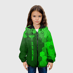 Куртка с капюшоном детская The Last Of Us - green gradient по-вертикали, цвет: 3D-черный — фото 2