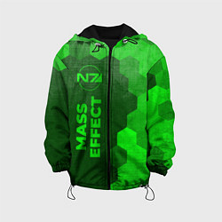 Детская куртка Mass Effect - green gradient по-вертикали
