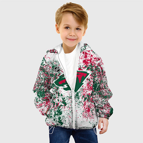 Детская куртка Minnesota Wild NHL white / 3D-Белый – фото 4