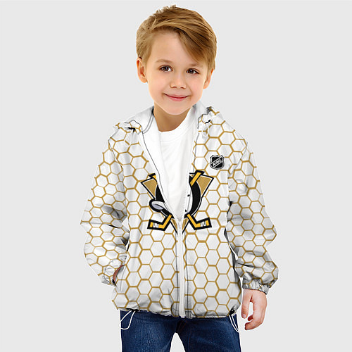 Детская куртка Анахайм Дакс - белые соты / 3D-Белый – фото 4