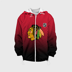 Детская куртка Чикаго Блэкхокс - геометрический градиент