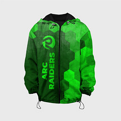 Куртка с капюшоном детская ARC Raiders - green gradient по-вертикали, цвет: 3D-черный