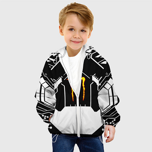 Детская куртка Monster energy geometry / 3D-Белый – фото 4
