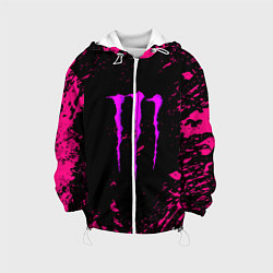 Детская куртка Monster energy неоновые краски лого