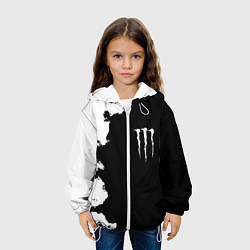 Куртка с капюшоном детская Monster energy краски белые, цвет: 3D-белый — фото 2