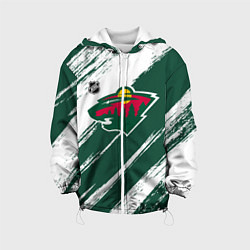 Детская куртка Миннесота Уайлд - зеленый и белый