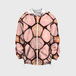 Детская куртка Розовые пятна жирафа