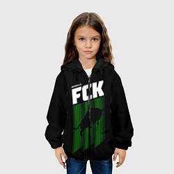 Куртка с капюшоном детская FC Krasnodar, цвет: 3D-черный — фото 2