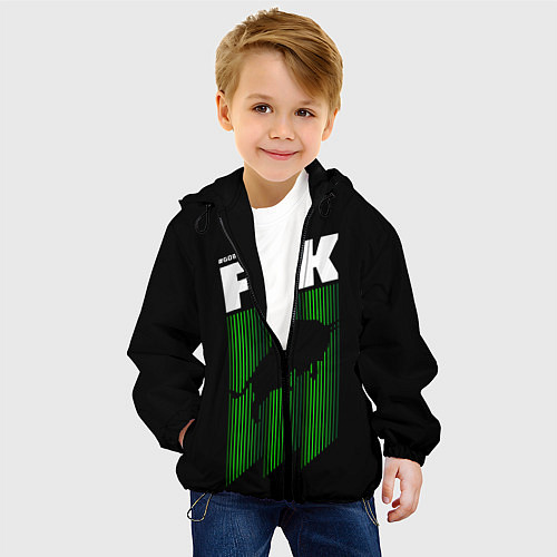 Детская куртка FC Krasnodar / 3D-Черный – фото 4