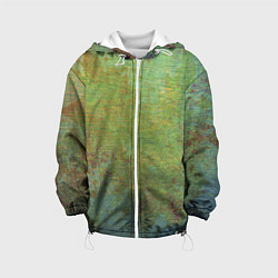 Детская куртка Абстракция - green oil stain
