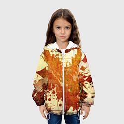 Куртка с капюшоном детская Абстракция - sunspot, цвет: 3D-белый — фото 2