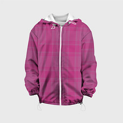 Куртка с капюшоном детская Checkered pink, цвет: 3D-белый