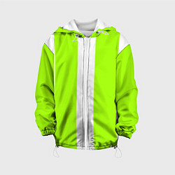Детская куртка Color light green white stripes