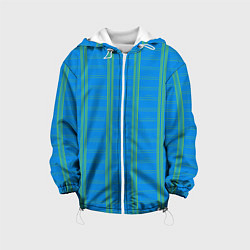 Детская куртка Color light blue cage