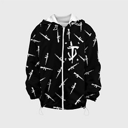 Куртка с капюшоном детская Doom army, цвет: 3D-белый