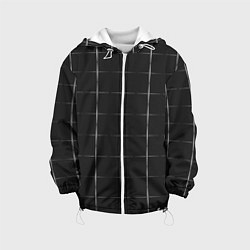 Куртка с капюшоном детская Color grey white lines, цвет: 3D-белый
