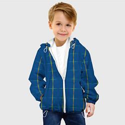 Куртка с капюшоном детская Color blue yellow cross, цвет: 3D-белый — фото 2